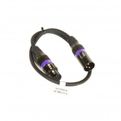 Przewód DMX XLR/XLR 3PIN 0.5M