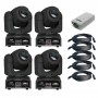 4 x SHOWTEC KANJO SPOT 60 + GOTOWE SHOW DMX SET-4