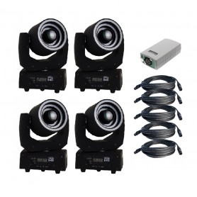 4 x INVOLIGHT VEANTUS S40 + GOTOWE SHOW DMX SET-4