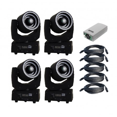 4 x INVOLIGHT VEANTUS S40 + GOTOWE SHOW DMX SET-4