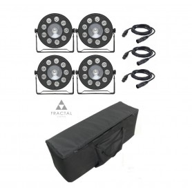 Fractal LED PAR 9x10W + 20W COVER SET 4