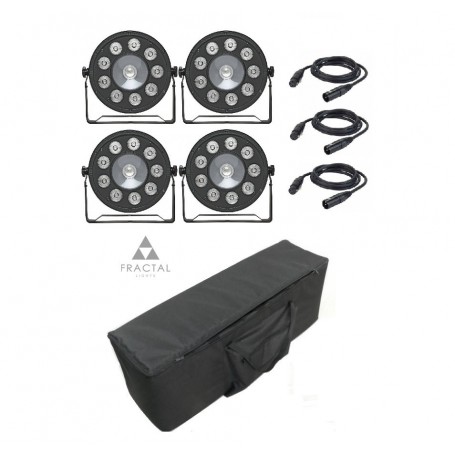 Fractal LED PAR 9x10W + 20W COVER SET 4