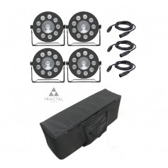 Fractal LED PAR 9x10W + 20W COVER SET 4